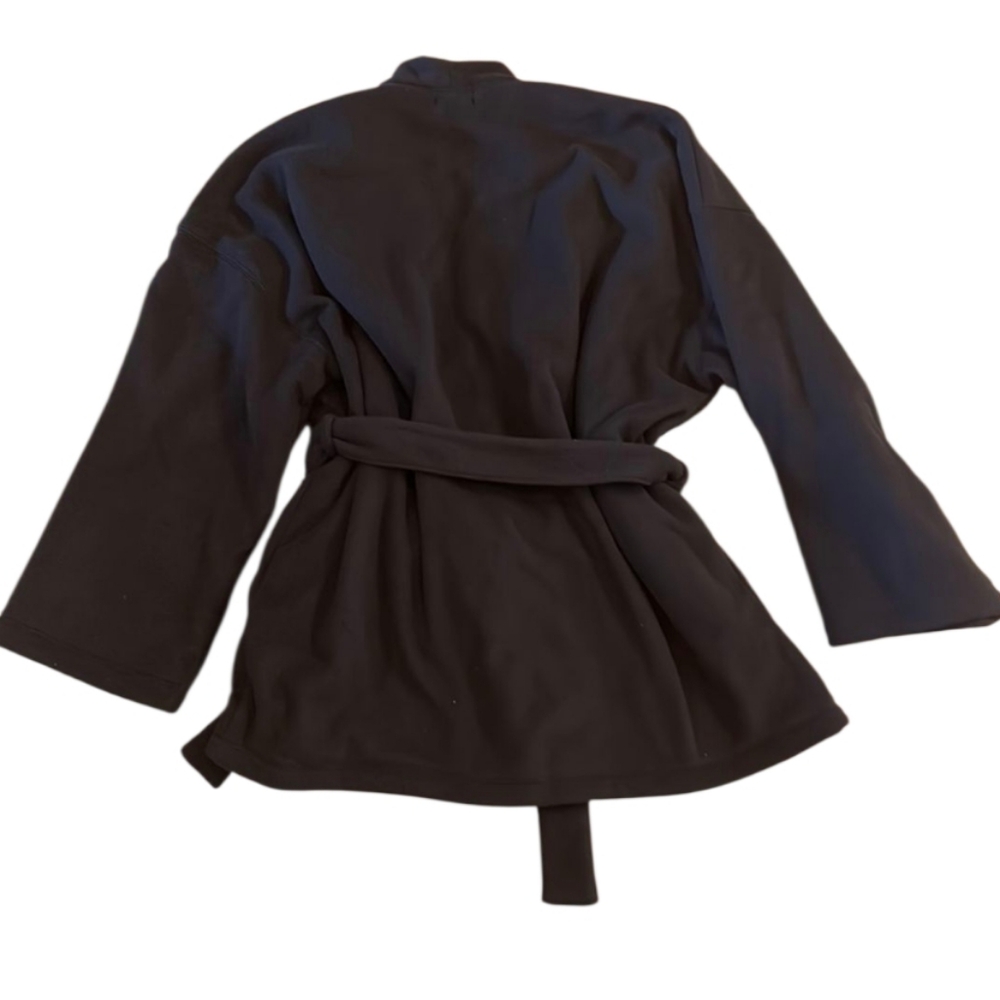SKIMS by Kim Kardashian Fleece Wrap Belted Jacket - Picture 6 of 14